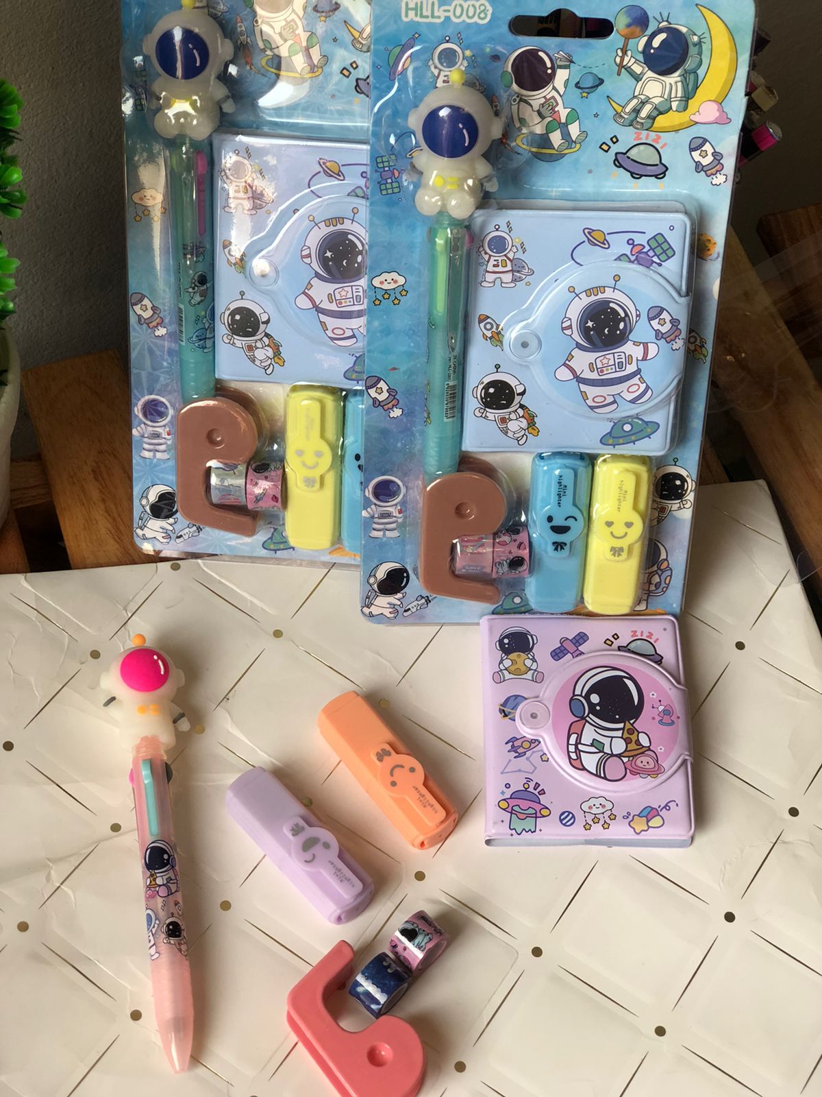astronaut premium stationery gift set with password diary, 6 color pen & highlighters ๐ astronaut premium stationery gift set with password diary, 6 color pen & highlighters ๐