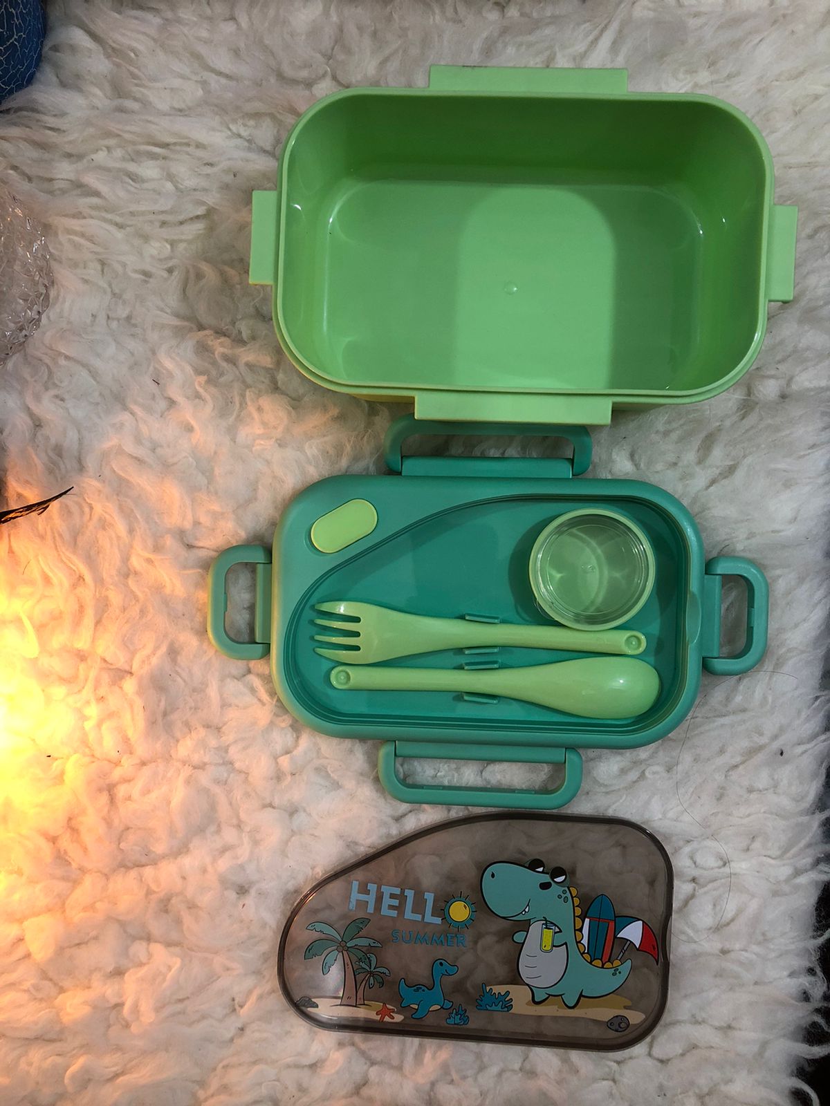 kids dinosaur lunch box with spoon, fork & sauce cup – leak resistant bento lunch box 🦕🍱 kids dinosaur lunch box with spoon, fork & sauce cup – leak resistant bento lunch box 🦕🍱