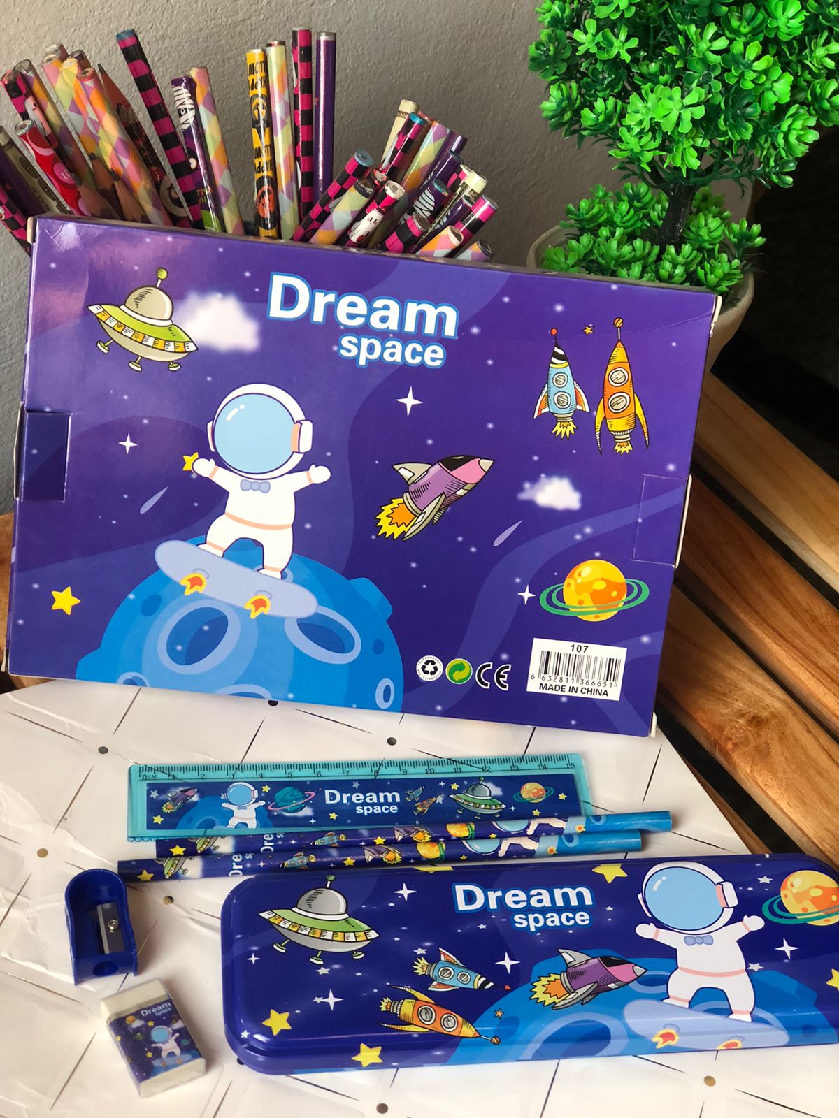 dream space unicorn pencil box stationery set – cute multi compartment school supply kit for kids 🎀 dream space unicorn pencil box stationery set – cute multi compartment school supply kit for kids 🎀