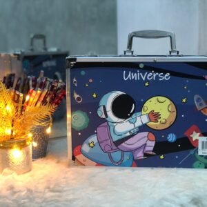 🎨 145 pcs premium aluminum art & coloring set – complete creative kit for kids & artists 🖌️✨