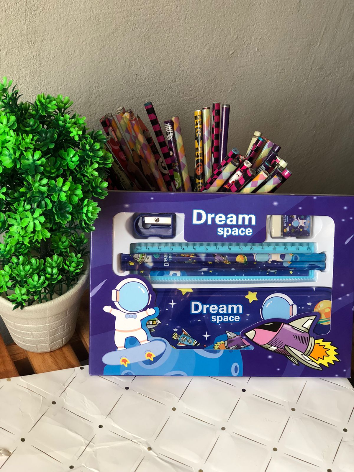dream space unicorn pencil box stationery set – cute multi compartment school supply kit for kids 🎀 dream space unicorn pencil box stationery set – cute multi compartment school supply kit for kids 🎀