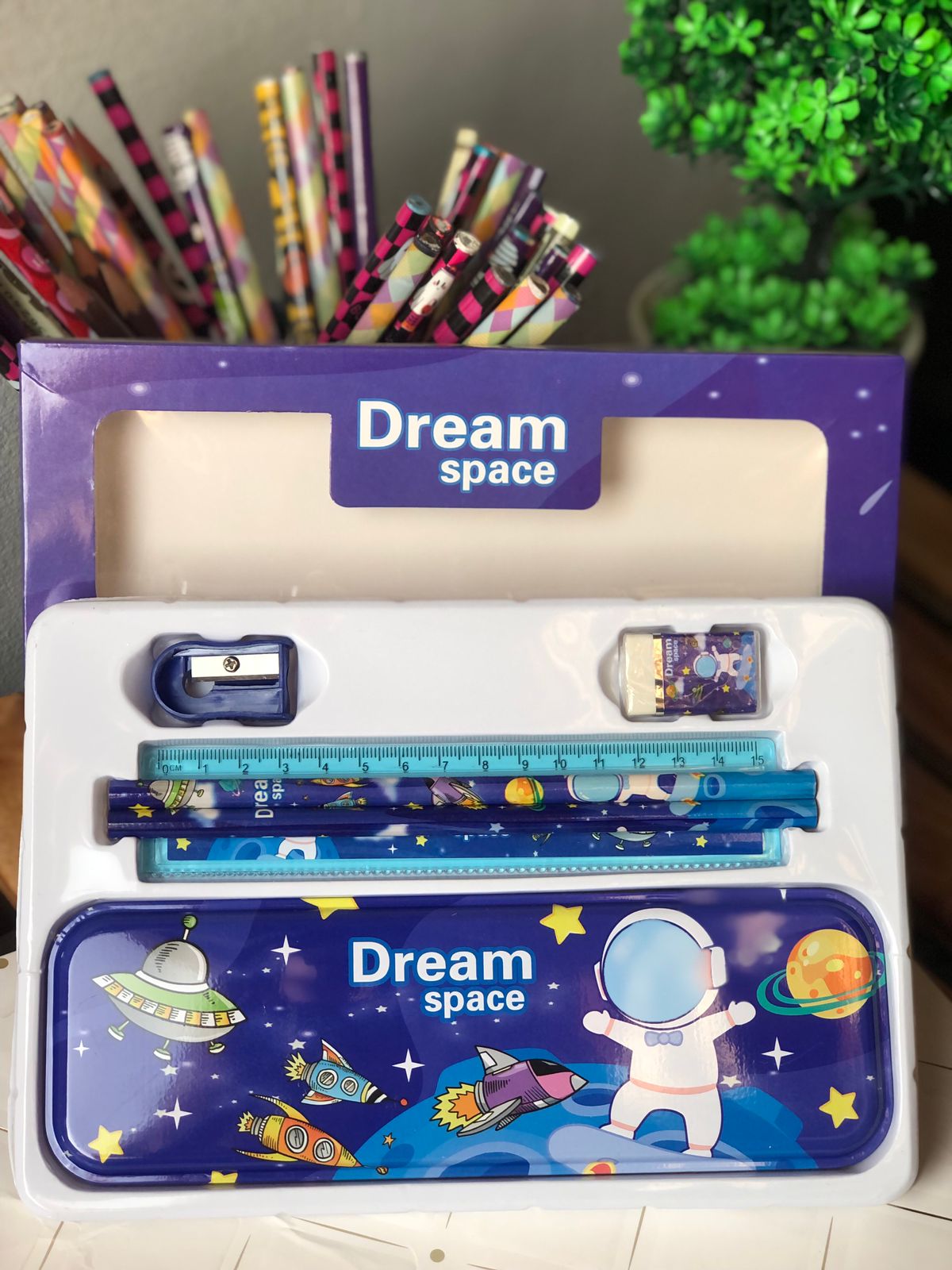 dream space unicorn pencil box stationery set – cute multi compartment school supply kit for kids 🎀 dream space unicorn pencil box stationery set – cute multi compartment school supply kit for kids 🎀