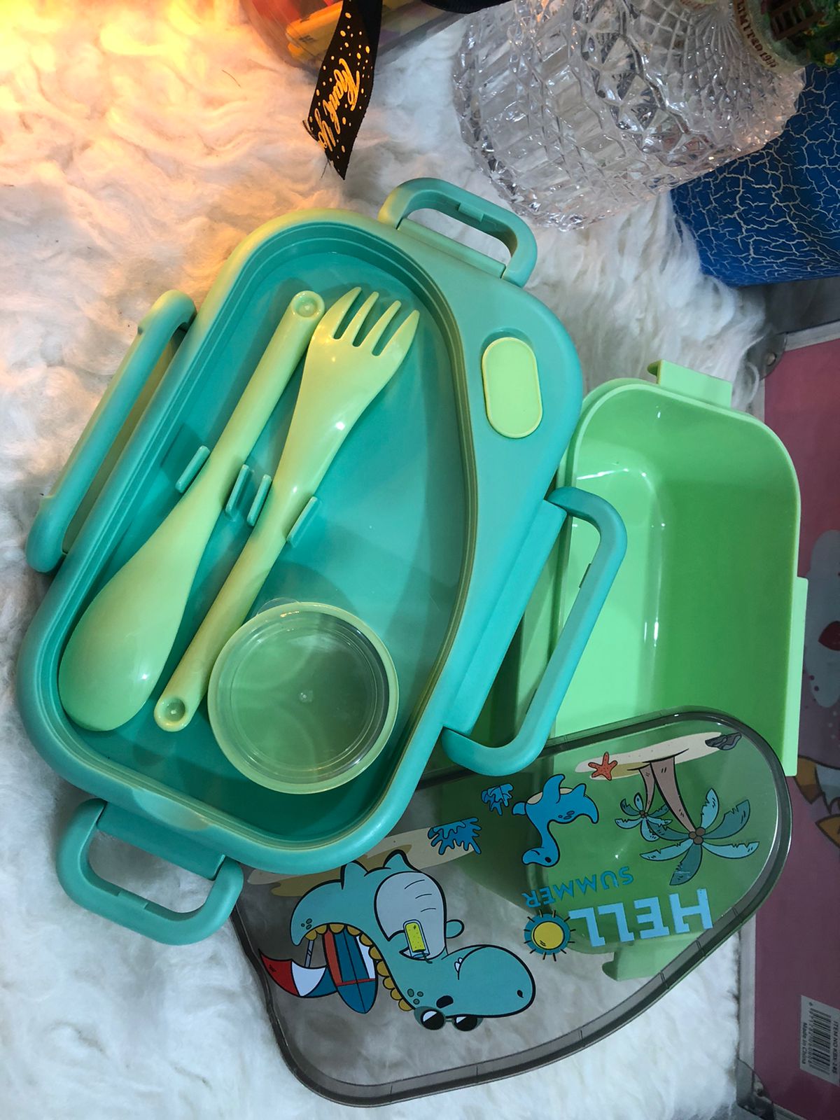kids dinosaur lunch box with spoon, fork & sauce cup – leak resistant bento lunch box 🦕🍱 kids dinosaur lunch box with spoon, fork & sauce cup – leak resistant bento lunch box 🦕🍱