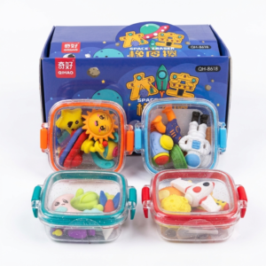 🌌 space theme mini eraser set for kids – cute astronaut & rocket puzzle erasers | non toxic colorful school erasers