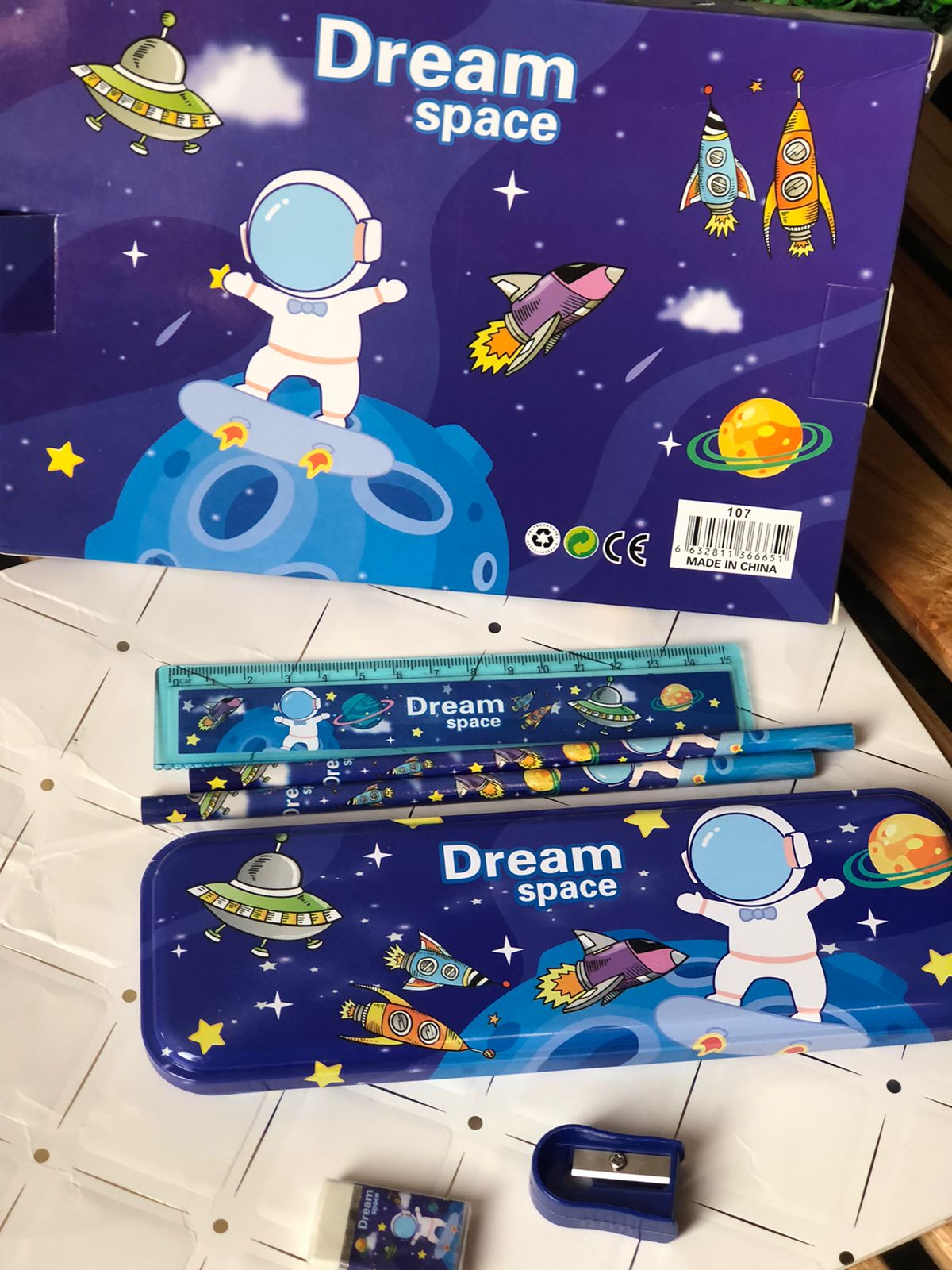 dream space unicorn pencil box stationery set – cute multi compartment school supply kit for kids 🎀 dream space unicorn pencil box stationery set – cute multi compartment school supply kit for kids 🎀