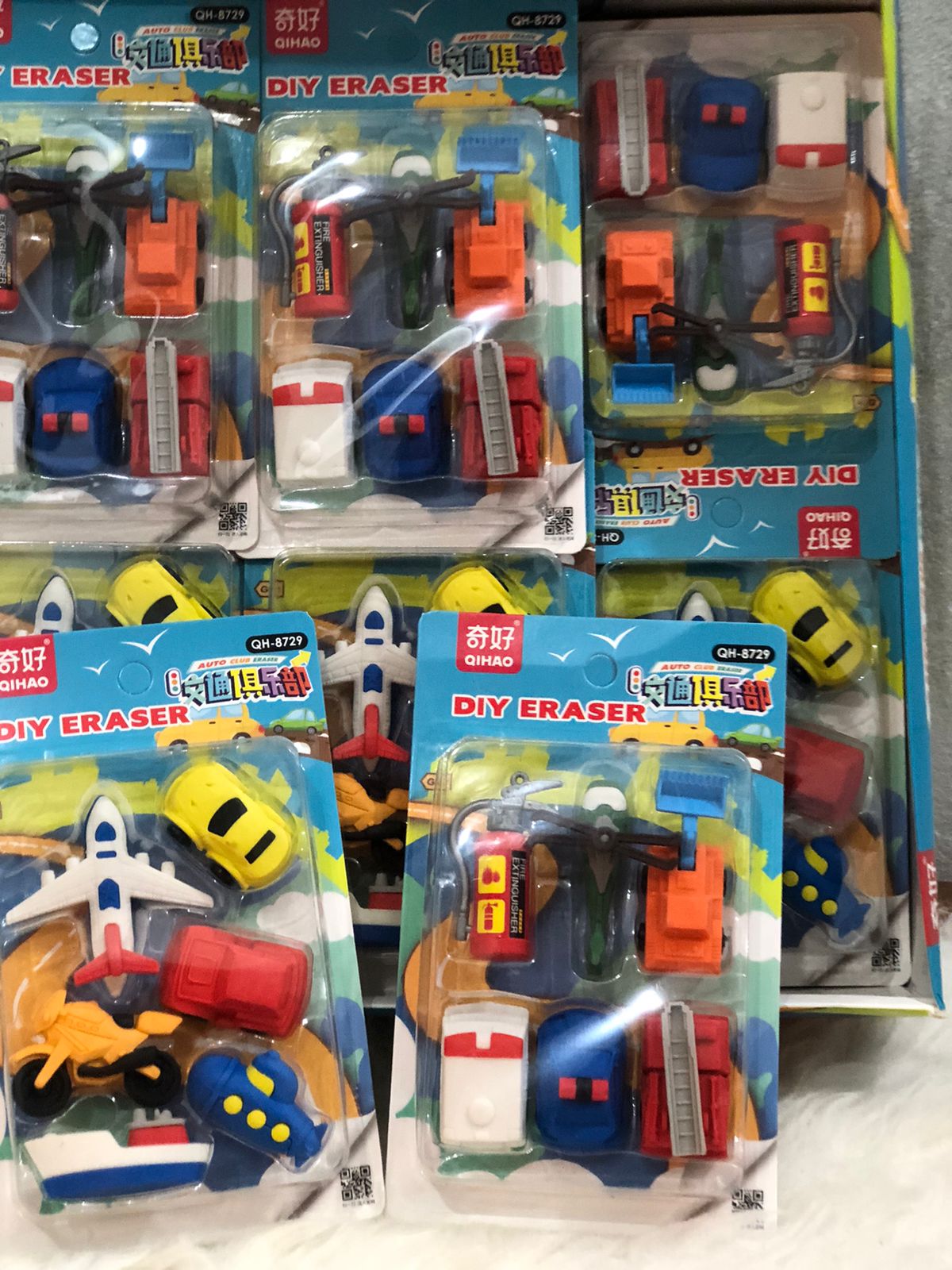 diy cartoon vehicle puzzle eraser set – cute 3d mini erasers for kids, school & return gifts 🚗🚌✏️ diy cartoon vehicle puzzle eraser set – cute 3d mini erasers for kids, school & return gifts 🚗🚌✏️