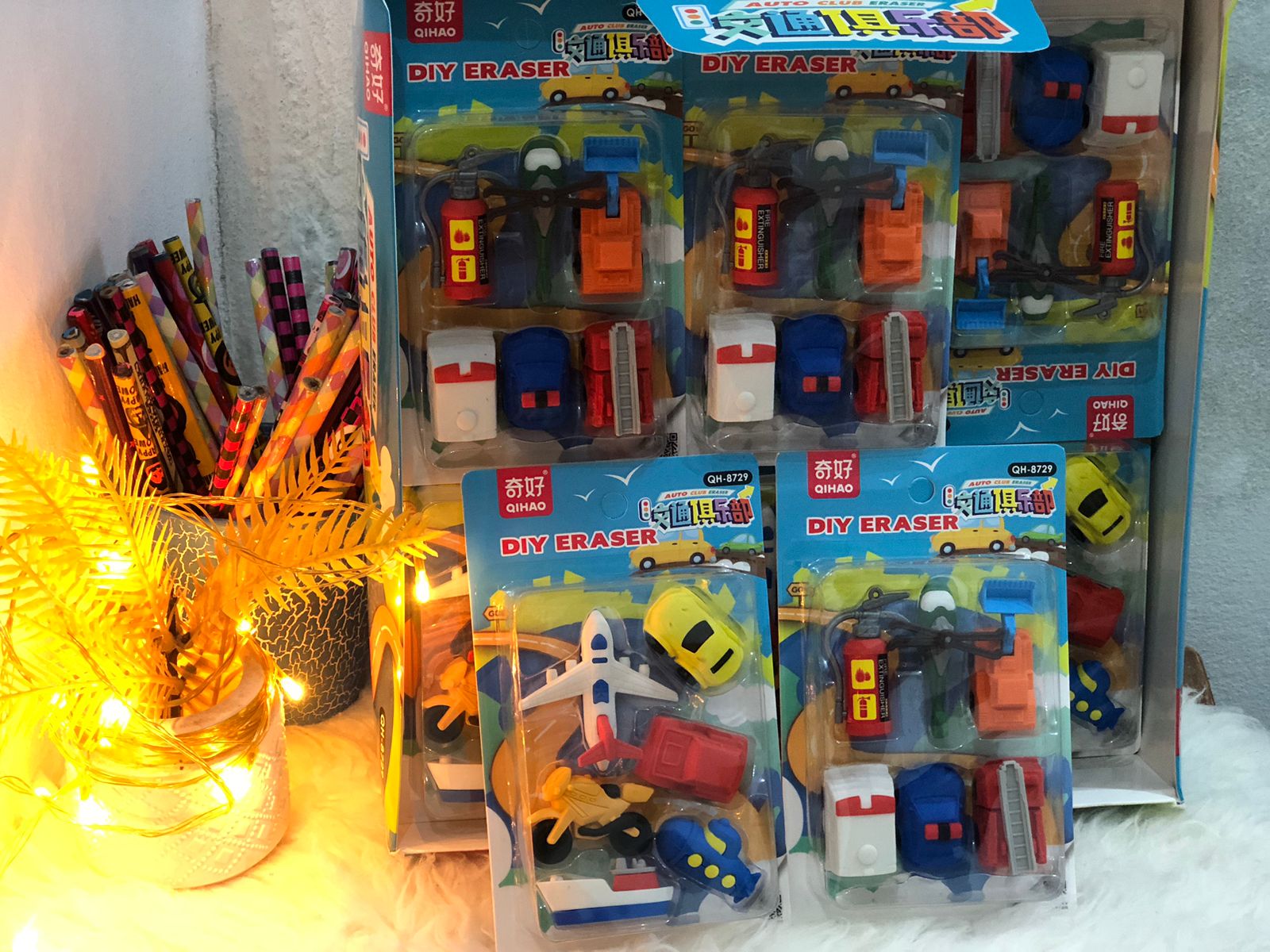 diy cartoon vehicle puzzle eraser set – cute 3d mini erasers for kids, school & return gifts 🚗🚌✏️ diy cartoon vehicle puzzle eraser set – cute 3d mini erasers for kids, school & return gifts 🚗🚌✏️