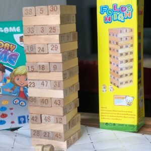 🪵 wooden number tower stacking game | educational family balance game | wooden building blocks for kids